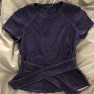 Cute BCBG denim look top